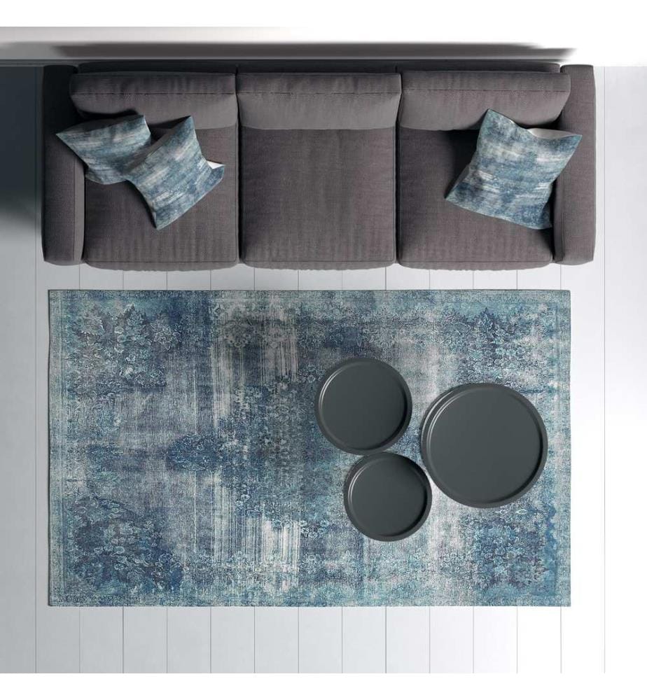 Tappeto, 160 x 230, Grigio, 70% COTONE / 30% POLIESTERE