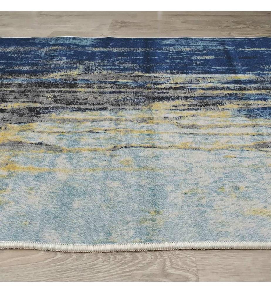 Tappeto, 160 x 230, Blu, 70% COTONE / 30% POLIESTERE