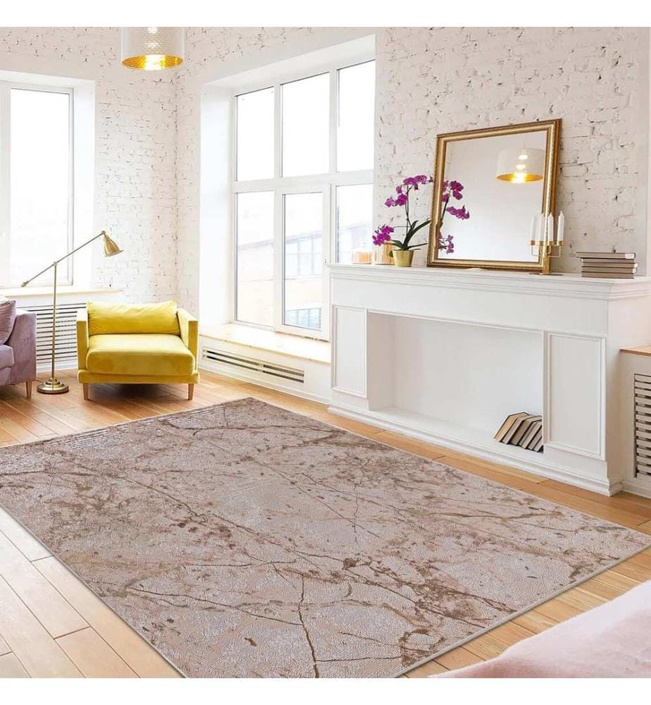 Tappeto, 160 x 230, marrone, 70% COTONE / 30% POLIESTERE