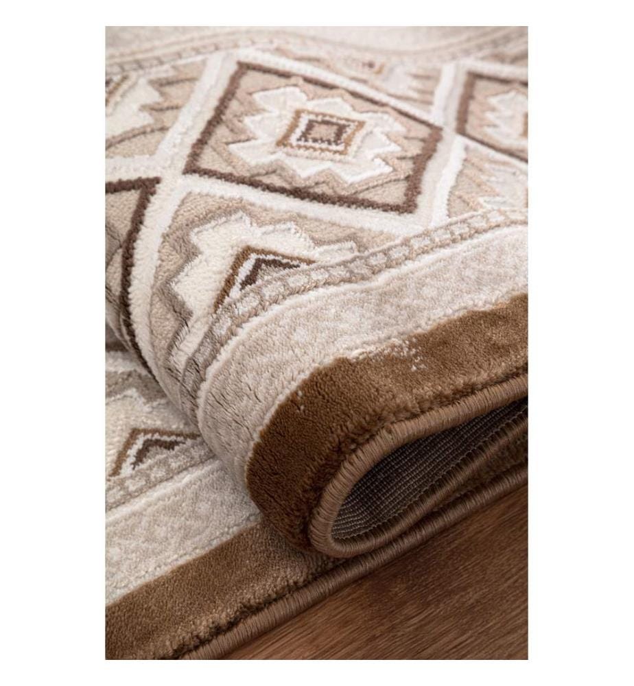 Teppich, 160 x 230, Braun, Beige, 50 % POLYPROPYLEN / 50 % POLYESTER