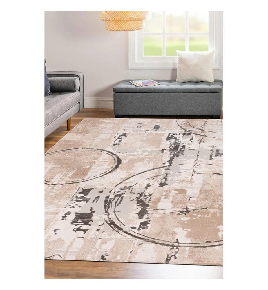Tappeto, 150 x 230, Beige, 100% POLIESTERE
