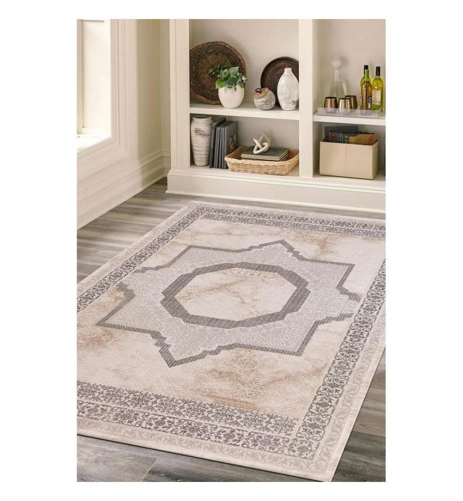 Tappeto, 150 x 230, Crema, 100% POLIESTERE