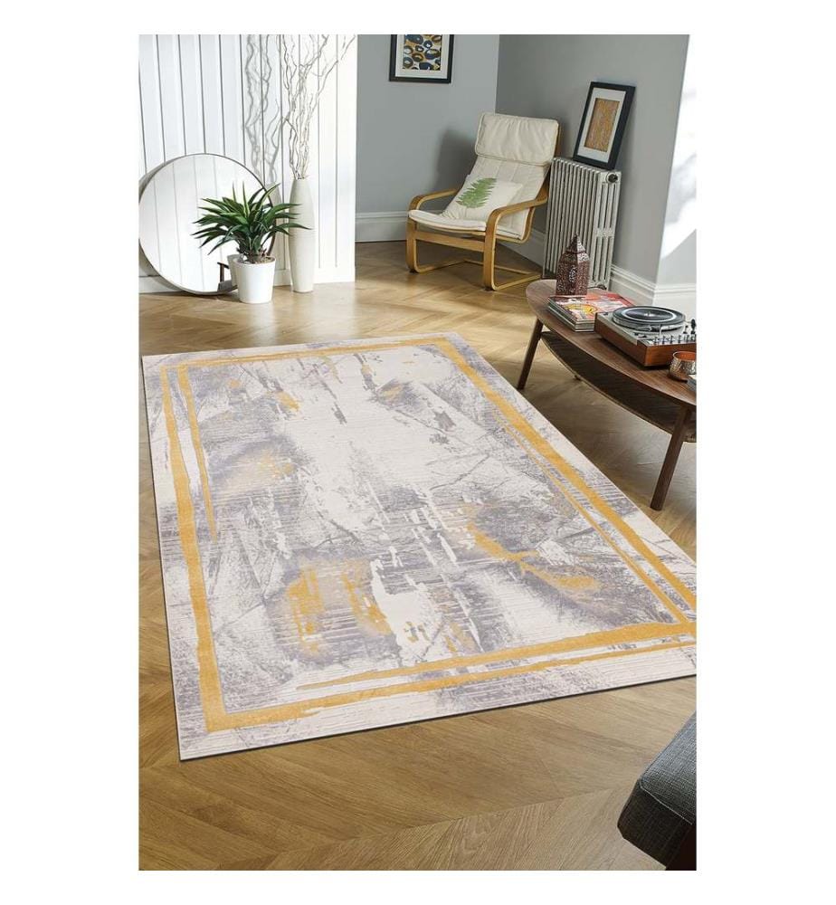 Tappeto, 150 x 230, Crema, Oro, 50% POLIPROPILENE / 50% POLIESTERE