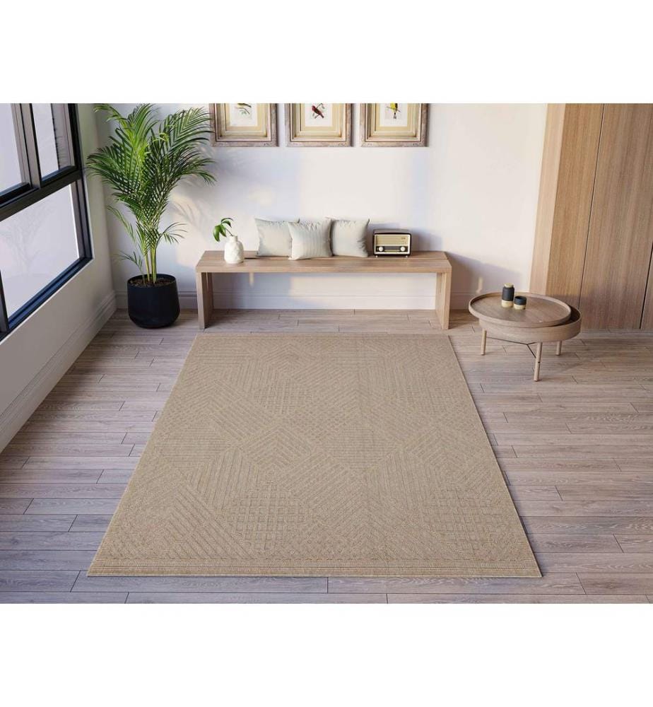 Tappeto, 160 x 230, Beige, 100% POLIPROPILENE