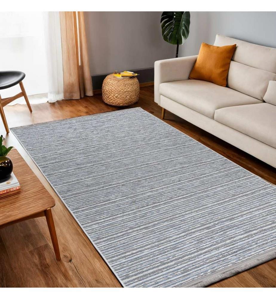 Tappeto, 120 x 180, blu, 64% COTONE / 21% POLIESTERE / 15% CENILLE