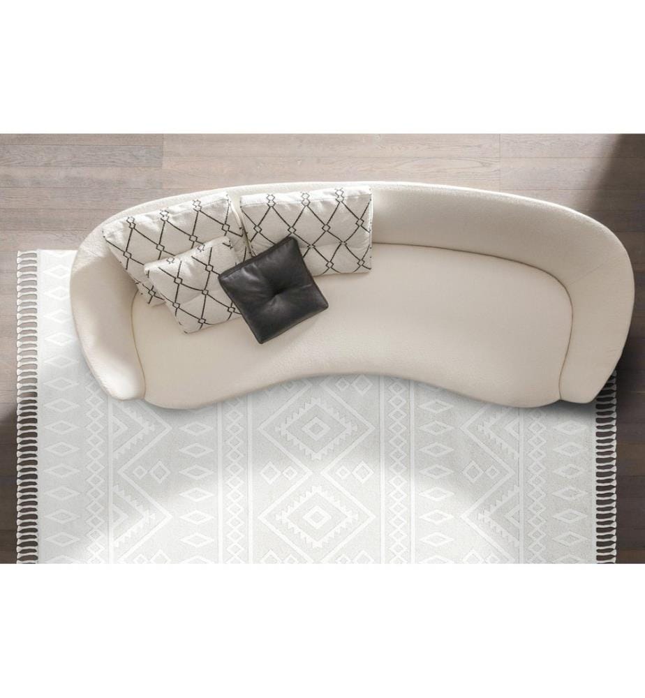 Tappeto, 80 x 150, Crema, 100% POLIESTERE