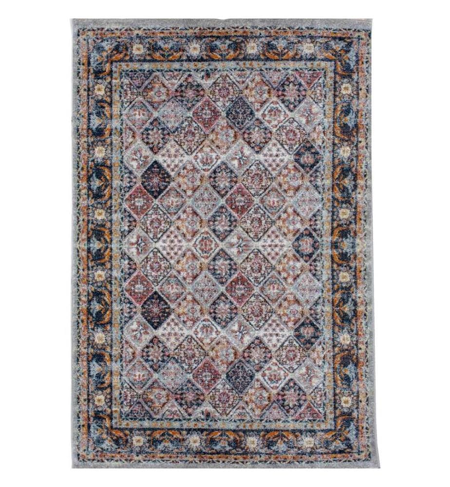 Carpet, 160 x 230, , CreamBlue, Polyester, 1500 gr/m²