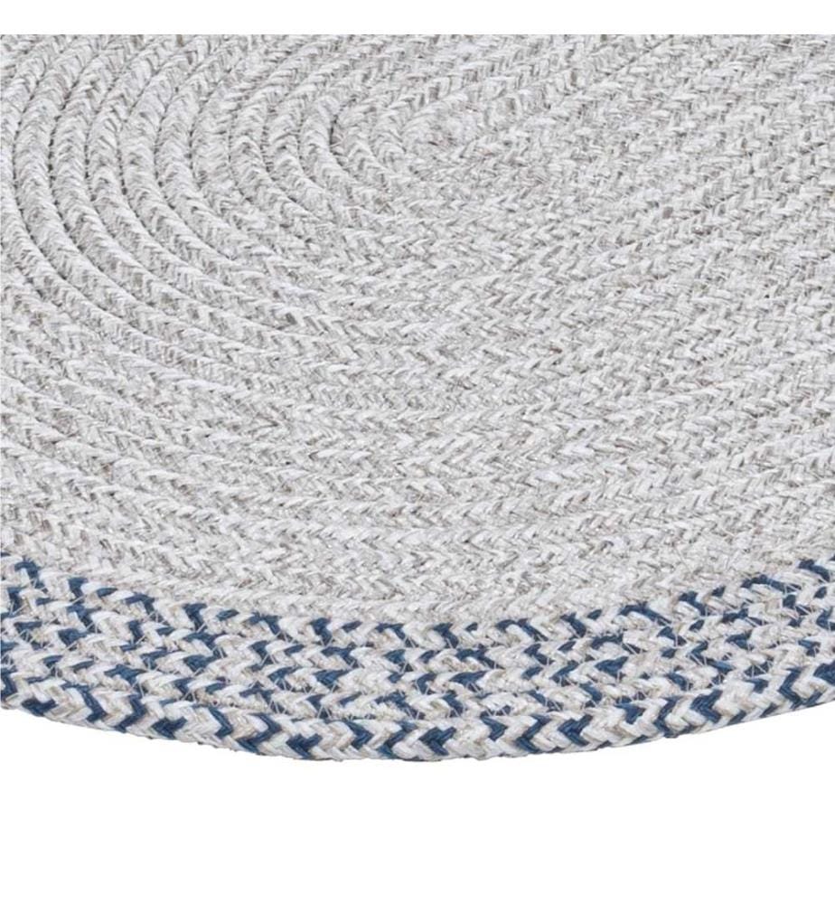 Teppich, 80 X 120, GrauMarineblau, Baumwolle