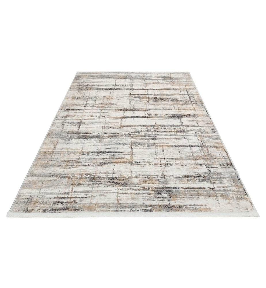 Tappeto, 200 x 290, Crema, Grigio, 100% POLIESTERE