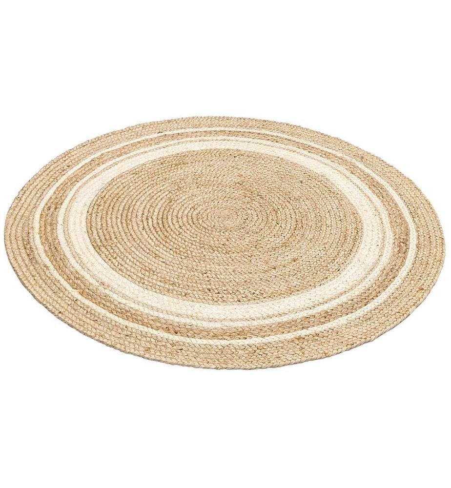Tappeto, 120 x 120, Crema, 100% JUTE