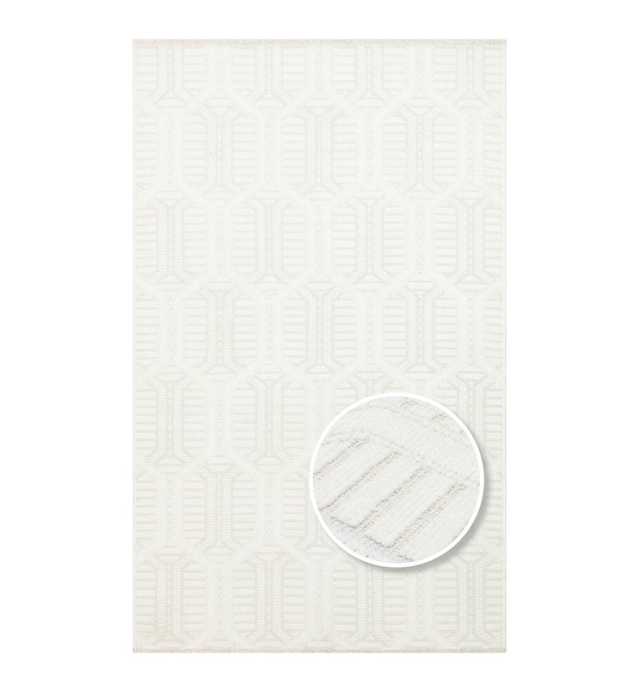 Tappeto, 80 x 150, Crema, 85% COTONE / 15% POLIESTERE CHENILLE