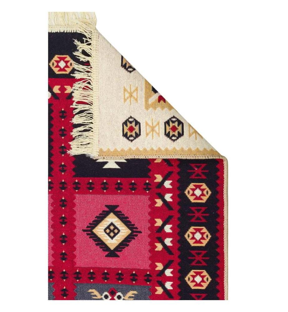 Tappeto, 80 x 150, Rosso, 100% COTONE