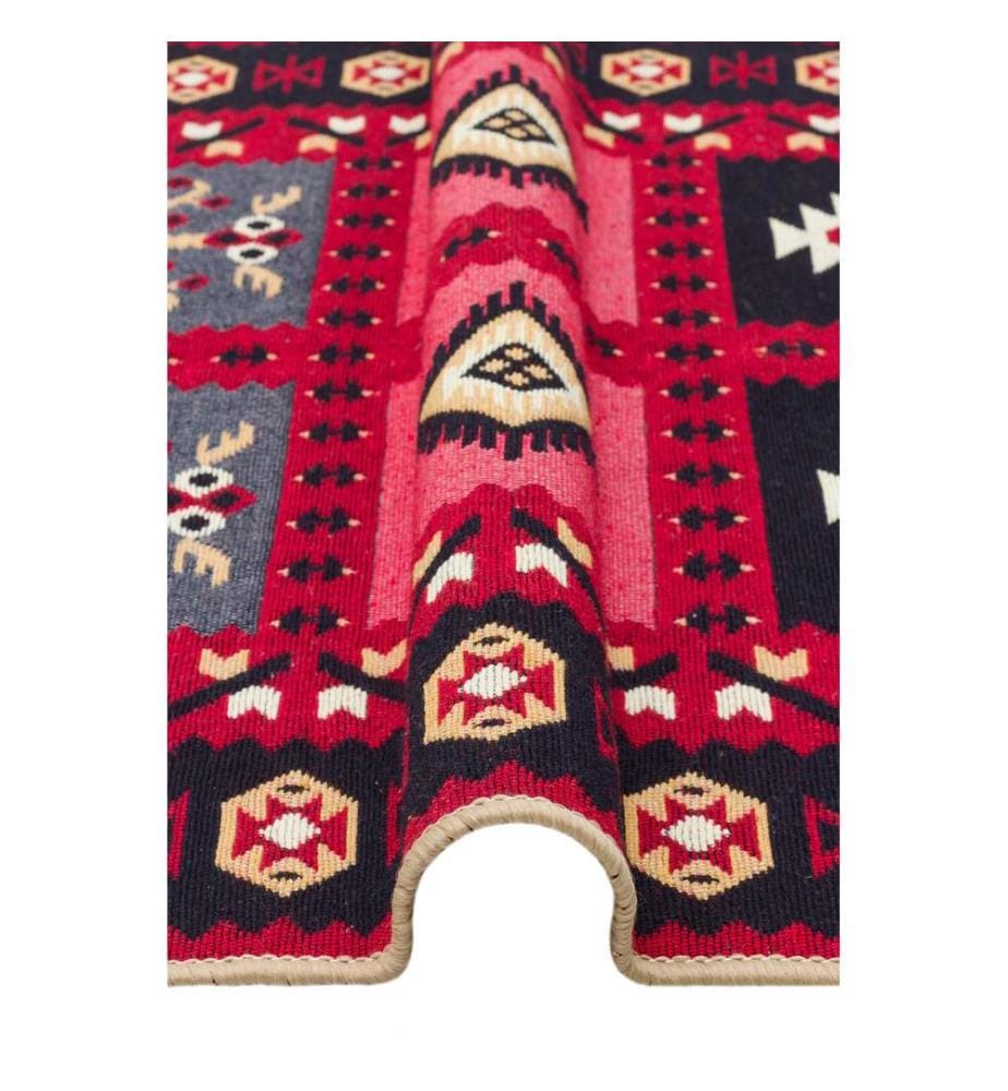 Tappeto, 80 x 150, Rosso, 100% COTONE