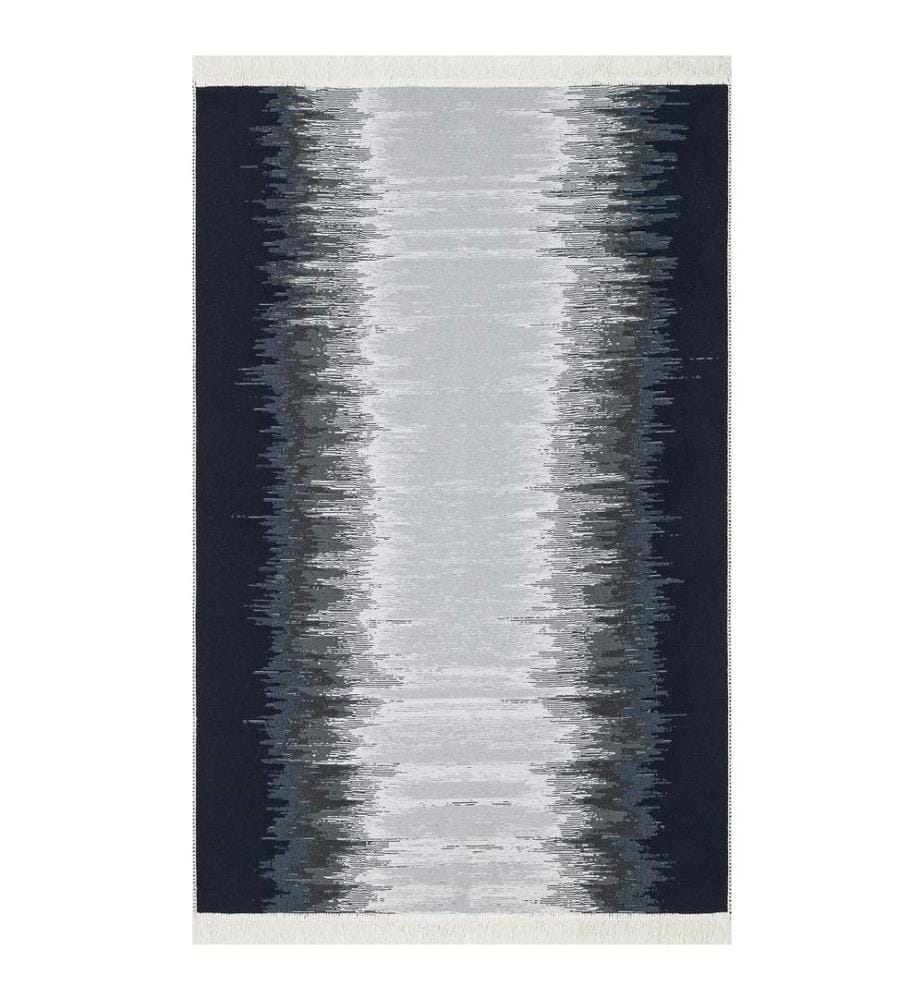 Tappeto, 160 x 230, Nero, Bianco, 100% COTONE