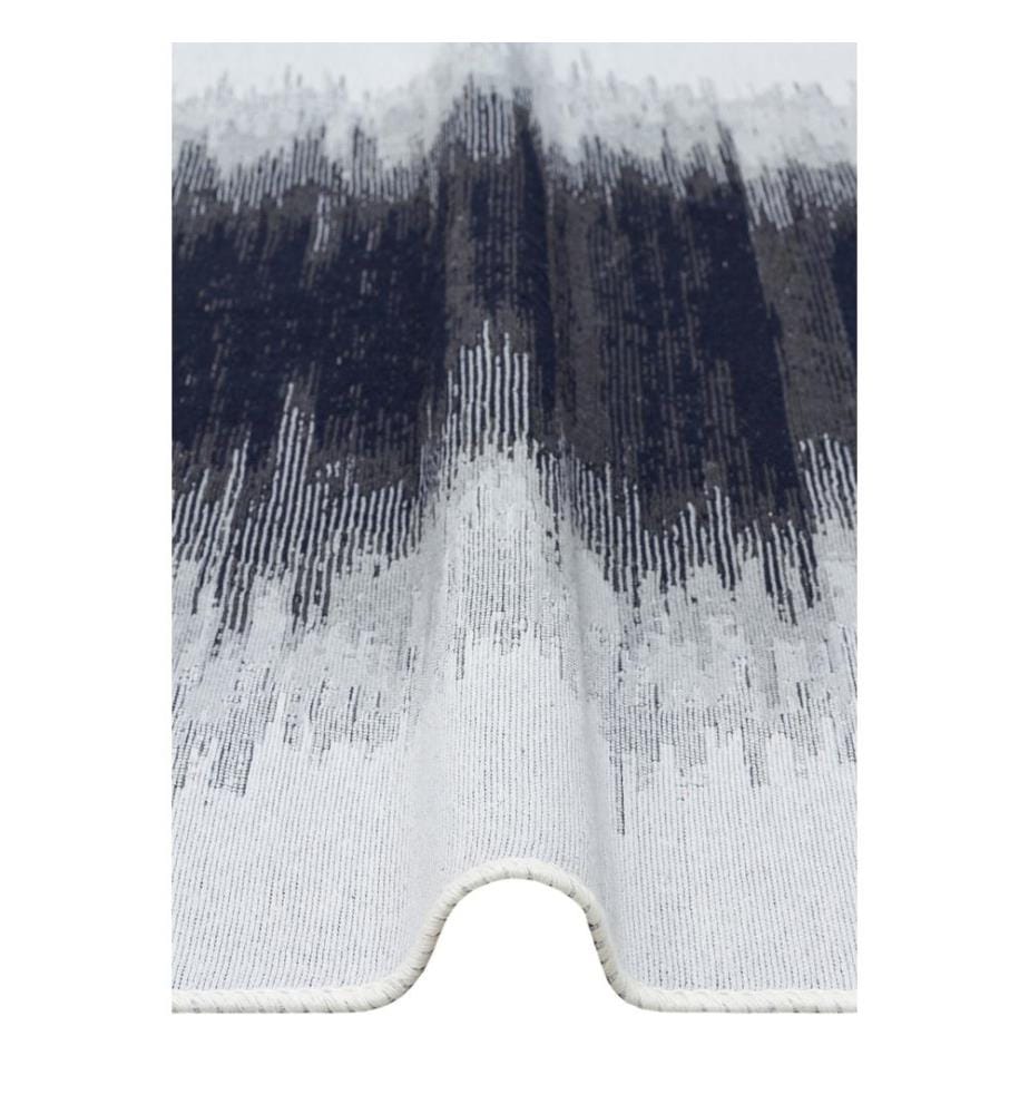 Tappeto, 160 x 230, Nero, Bianco, 100% COTONE