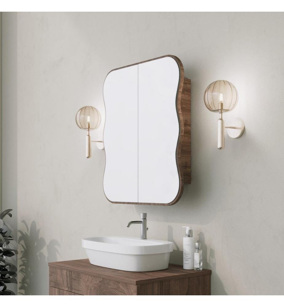 Mobile da bagno, Noce, Pannello rigido