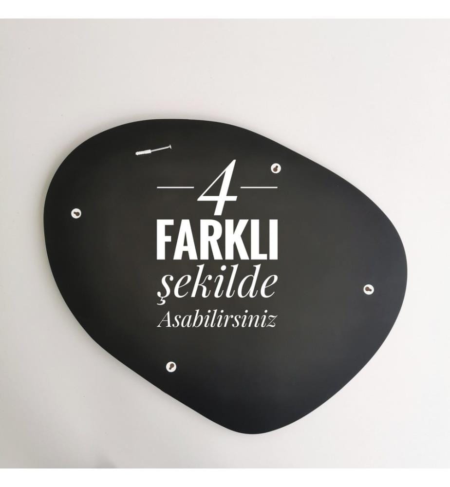 Specchio decorativo, Nero, MDF