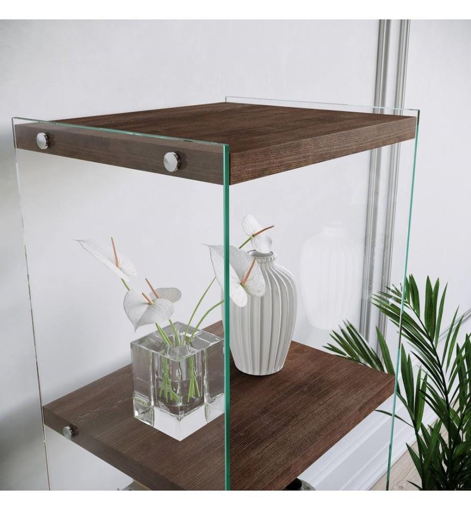 Bookshelf, Walnut, Pine Solid Wood