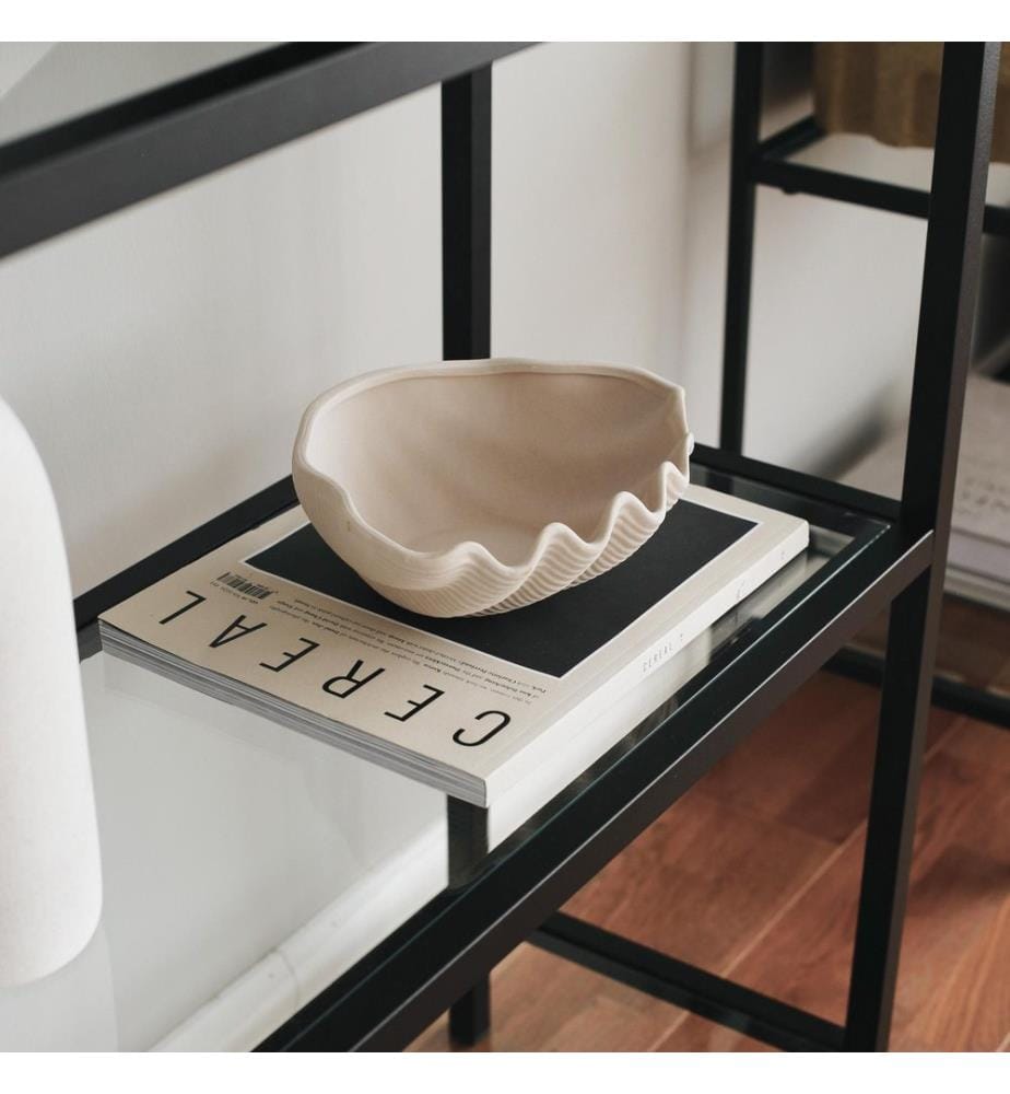 Nero, Libreria, 165X80X30 cm, Vetro Degustato