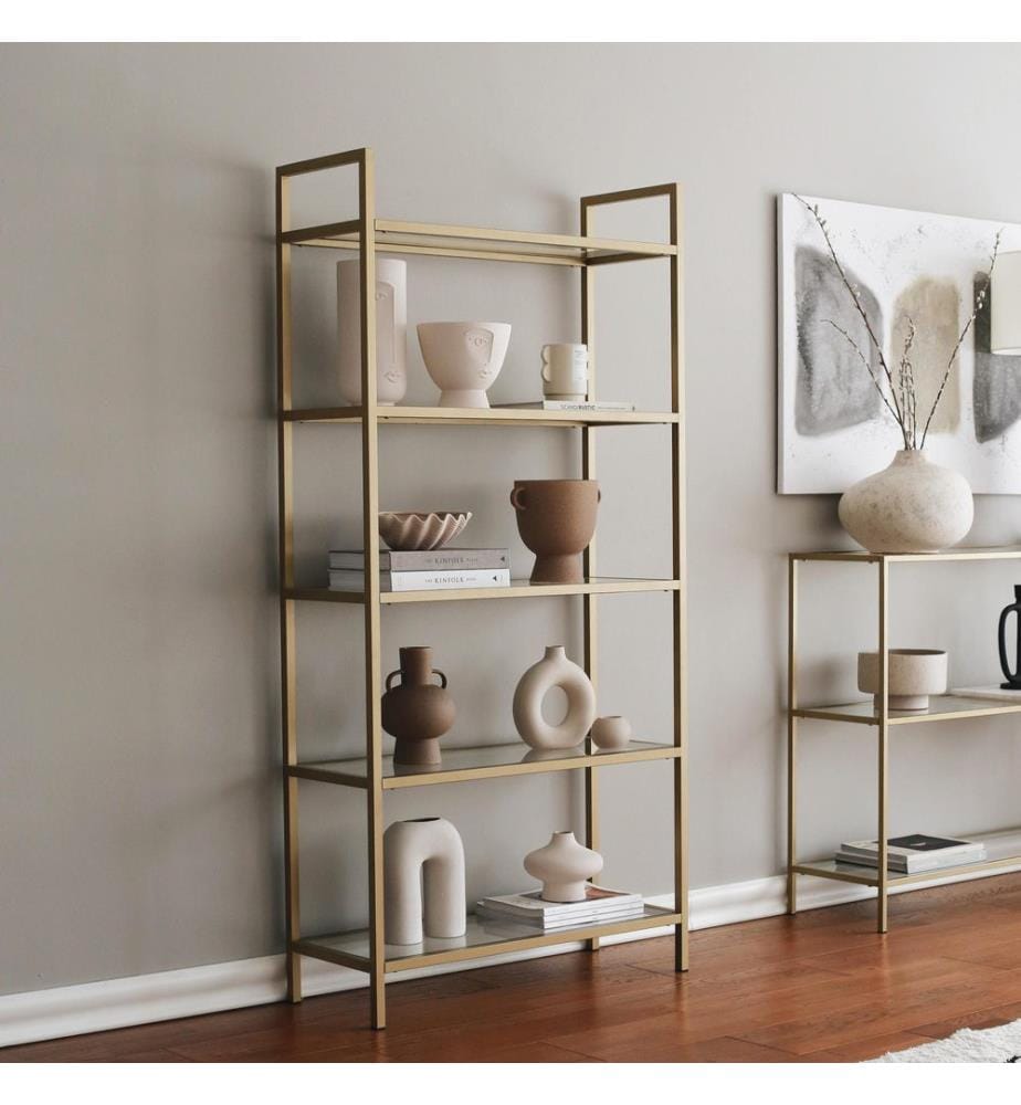 Oro, Scaffali, 165X80X30 cm, Vetro Assaporato