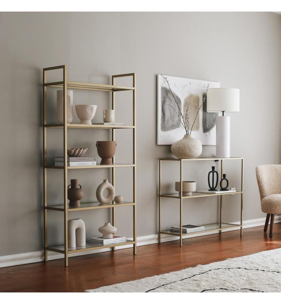 Oro, Scaffali, 165X80X30 cm, Vetro Assaporato