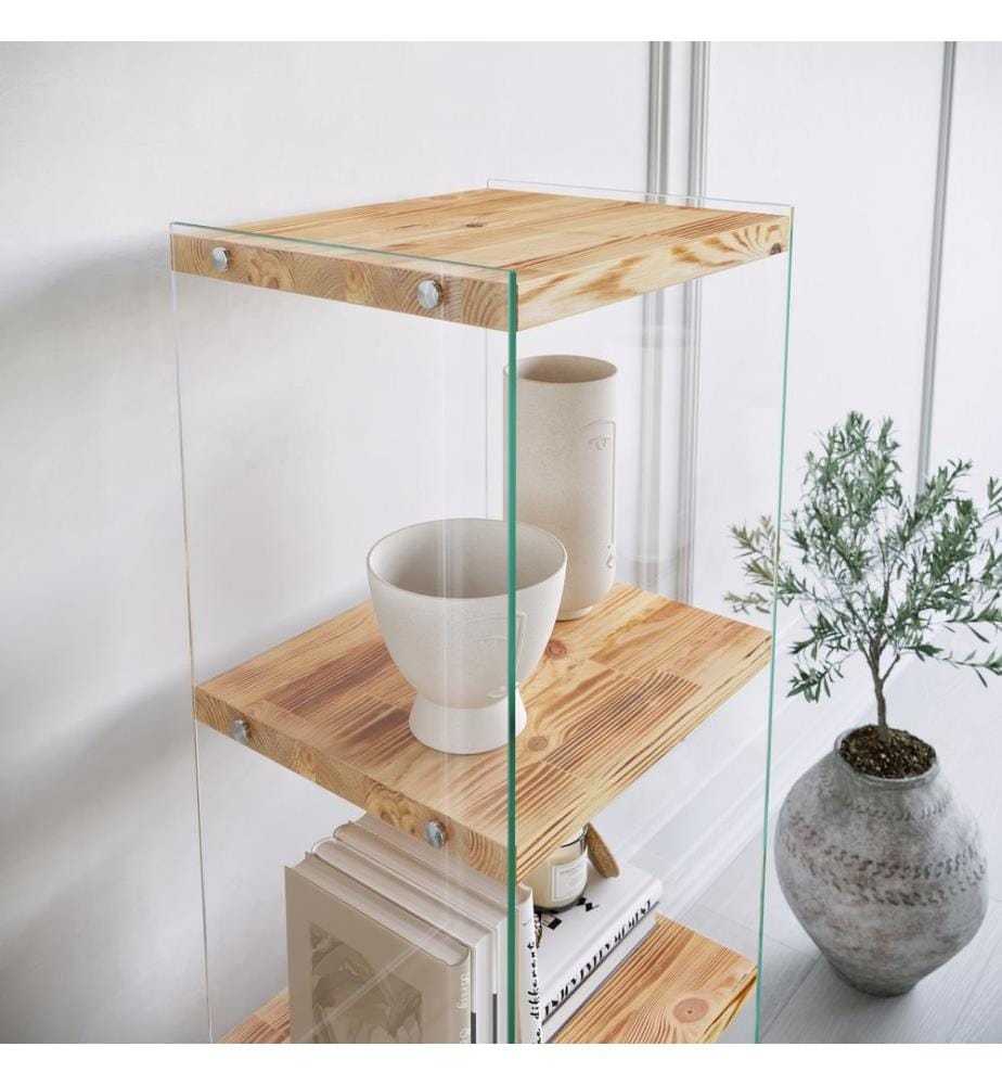 Color Quercia, Scaffali, 120X40X35 cm, In Legno Massiccio Di Pino