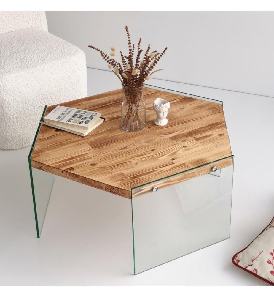 Coffee Table, Oak, Pine Solid Wood