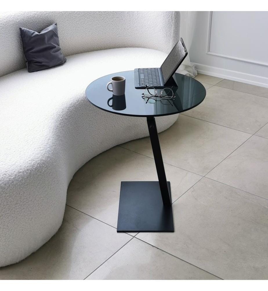 Noires, Tables Basses, 75X75X40 cm, Verre À 100%