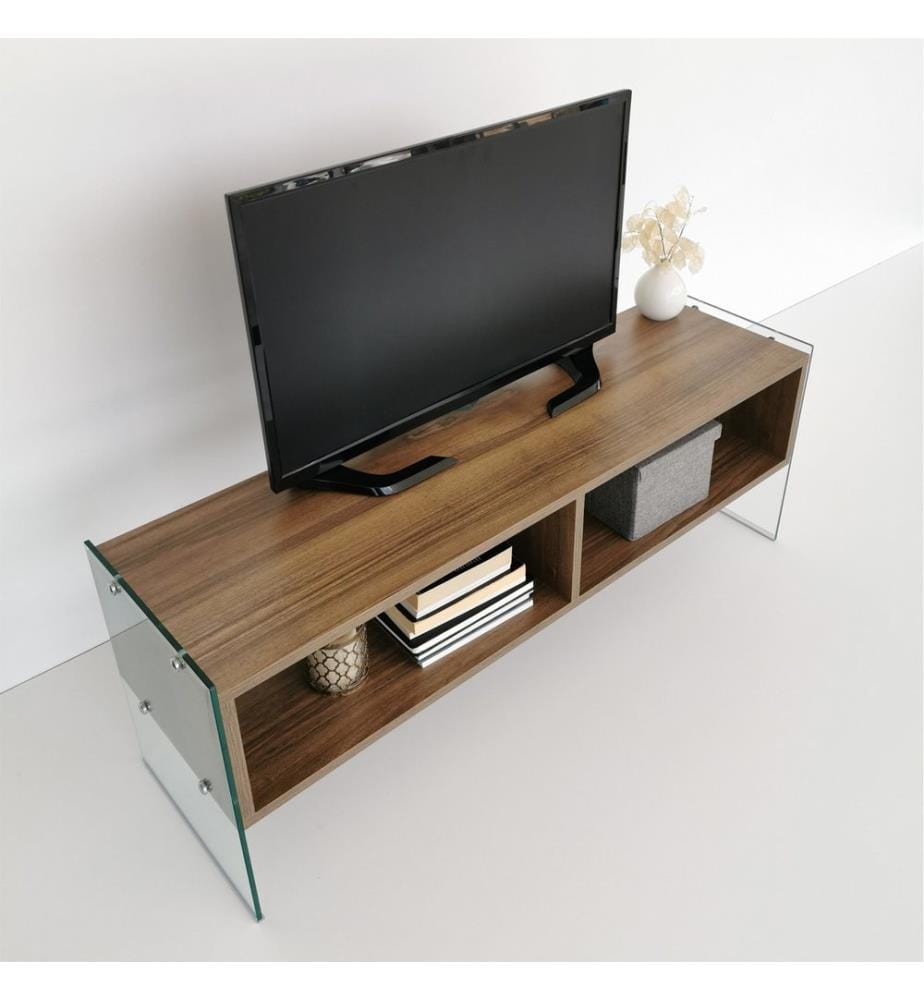 Nussbaumfarbe, Tv Schränke, 45X120X35 cm, Melaminbeschichtete Partikelplatte