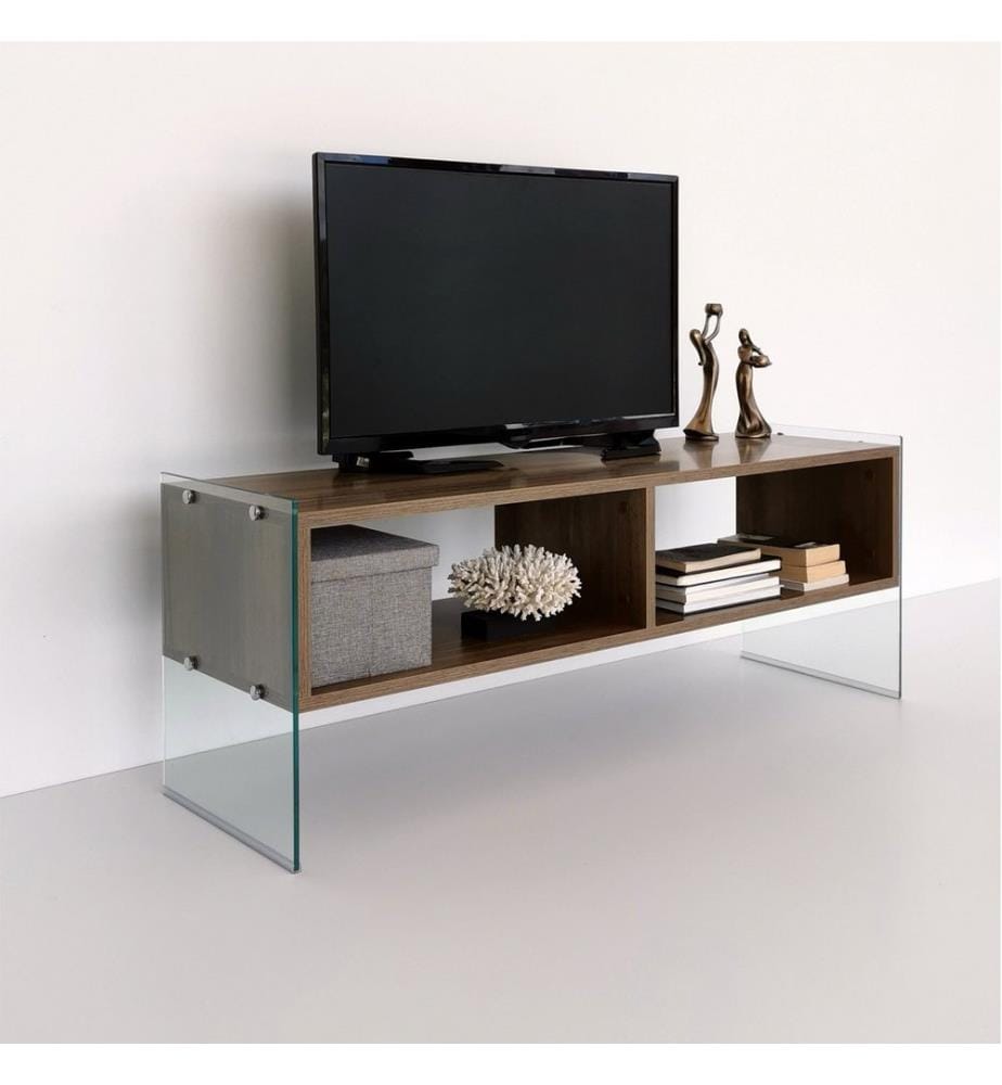 Nussbaumfarbe, Tv Schränke, 45X120X35 cm, Melaminbeschichtete Partikelplatte