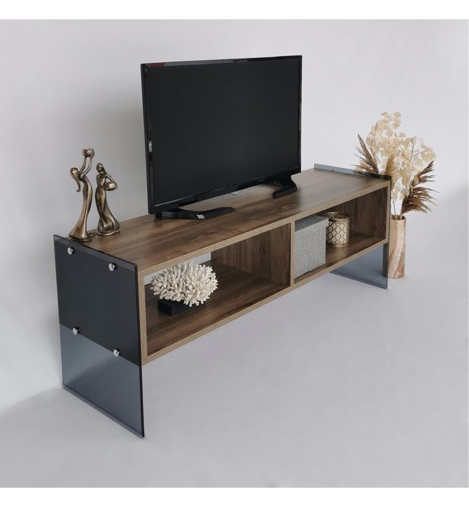 Noce, Armadi Tv, 45X120X35 cm, Piastra Di Particelle Con Rivestimento Melamina