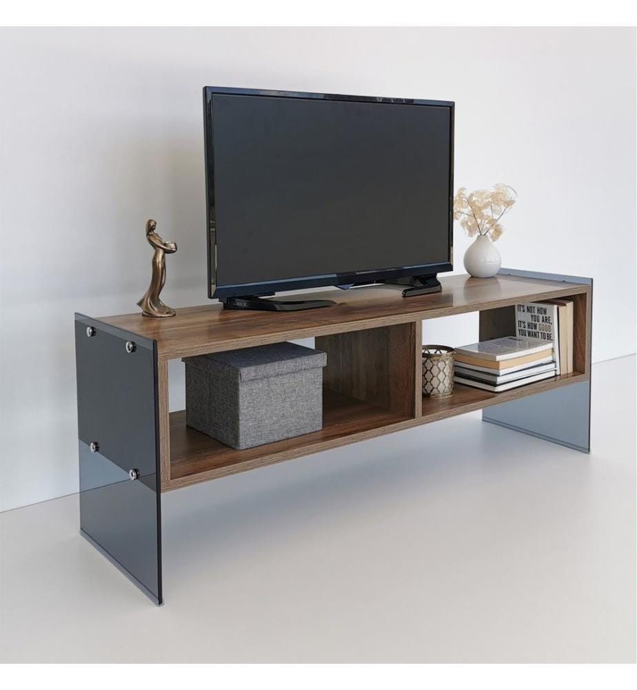 Noce, Armadi Tv, 45X120X35 cm, Piastra Di Particelle Con Rivestimento Melamina