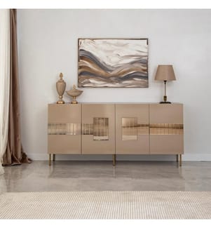 Console, Bronzo, Oro, MDF