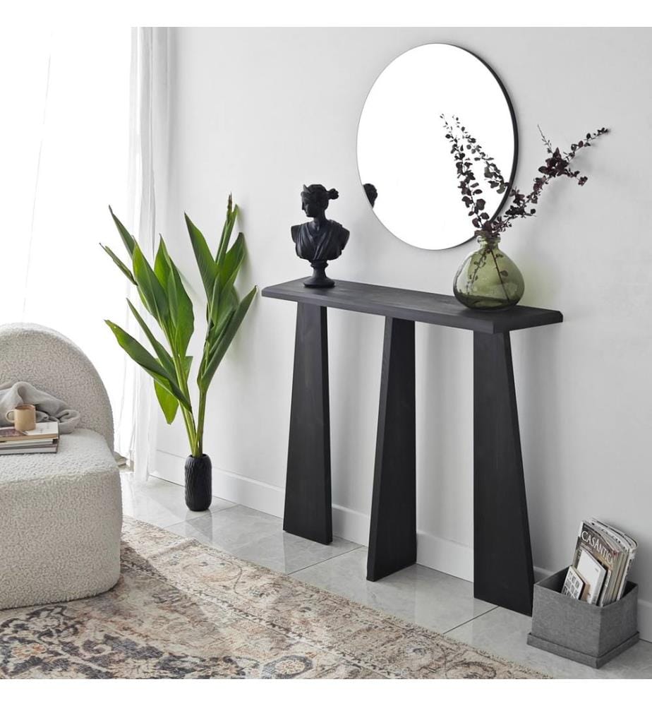 Commode, anthracite, bois massif