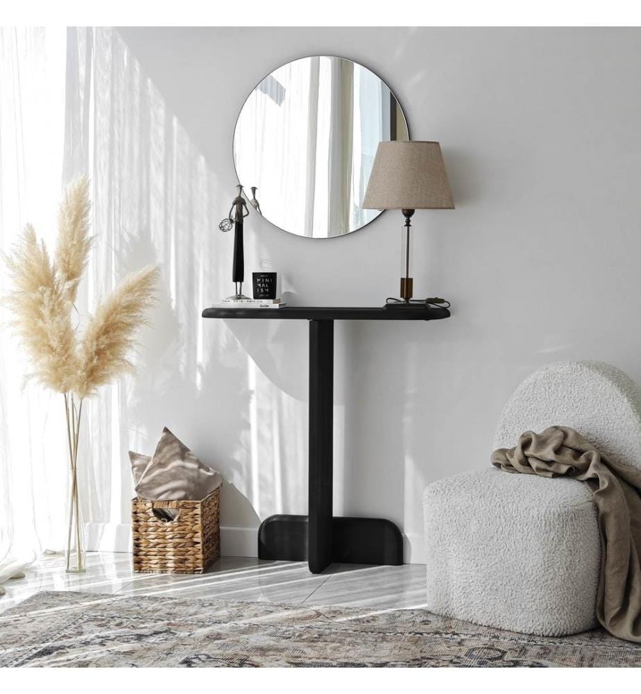 Commode, anthracite, bois massif