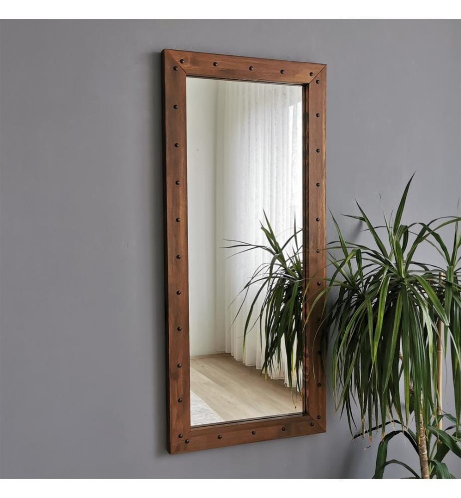 Mirror, Walnut, Pine Solid Wood