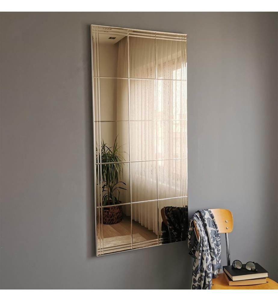 Argento, Specchio Da Parete, 130X62 cm, MDF