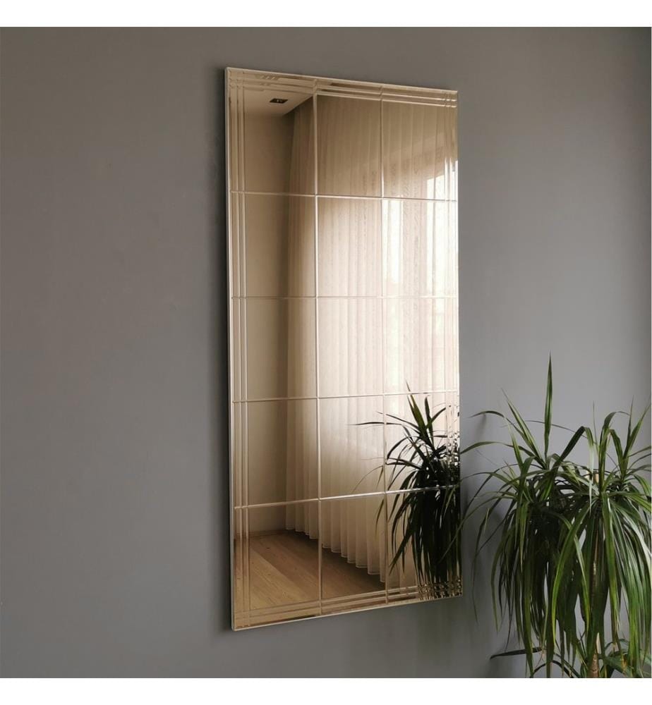 Argento, Specchio Da Parete, 130X62 cm, MDF