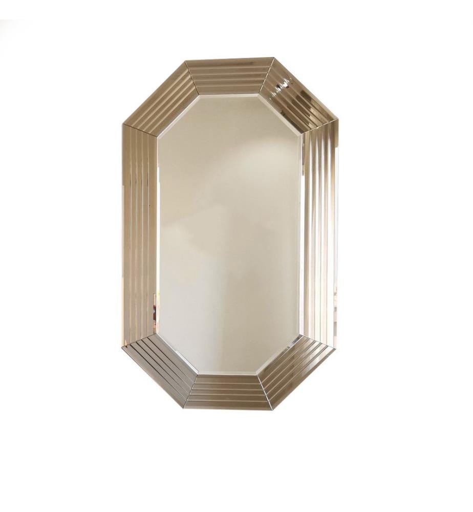 Bronzo, Specchio Da Parete, 100X60 cm, MDF