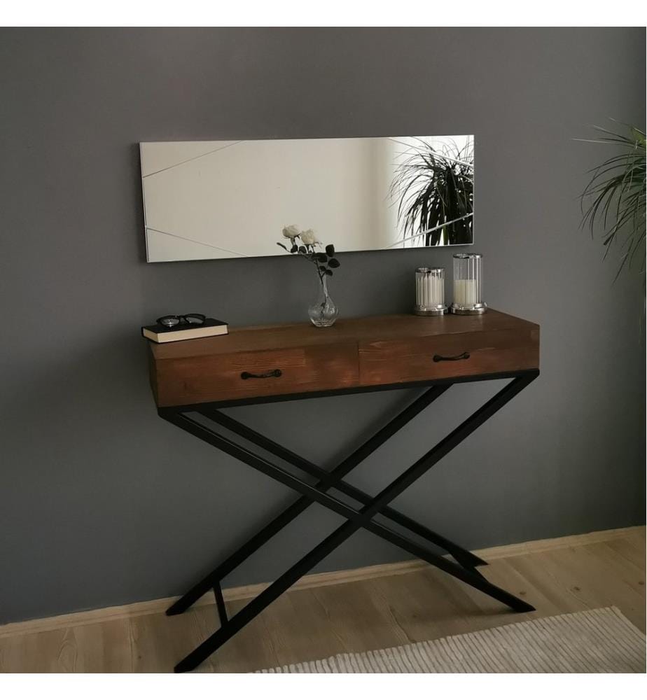 Argento, Specchio Da Parete, 105X35 cm, MDF