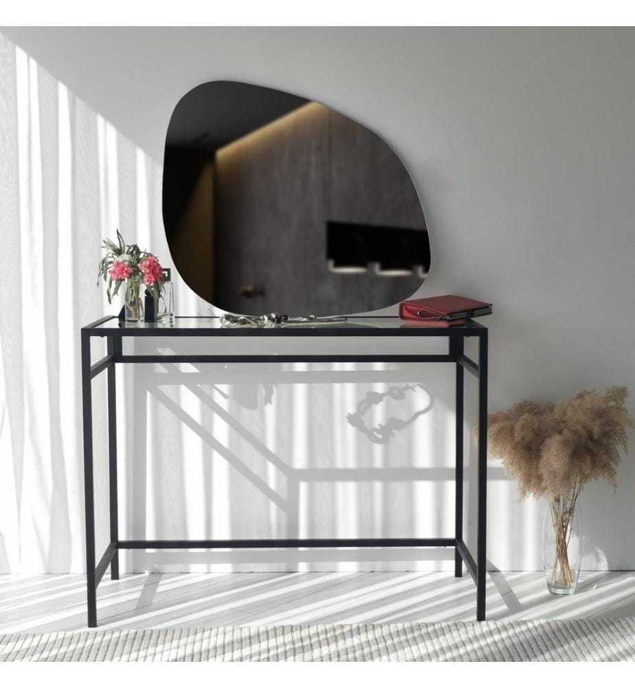 Nero, Specchio Da Parete, 67X85X2,2 cm, MDF