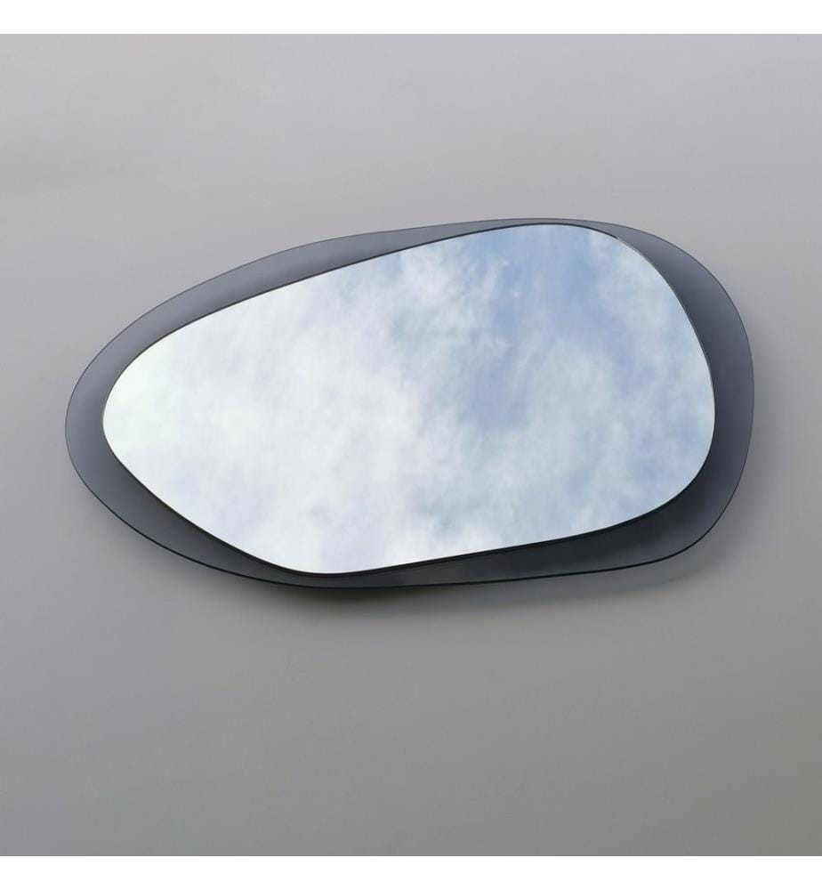 Fumo, Specchio Da Parete, 55X75 cm, Vetro Degustato , 2 cm