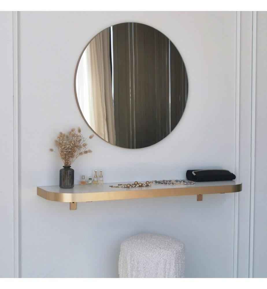 Oro, Specchio Da Parete, Piastra Di Particelle Con Rivestimento