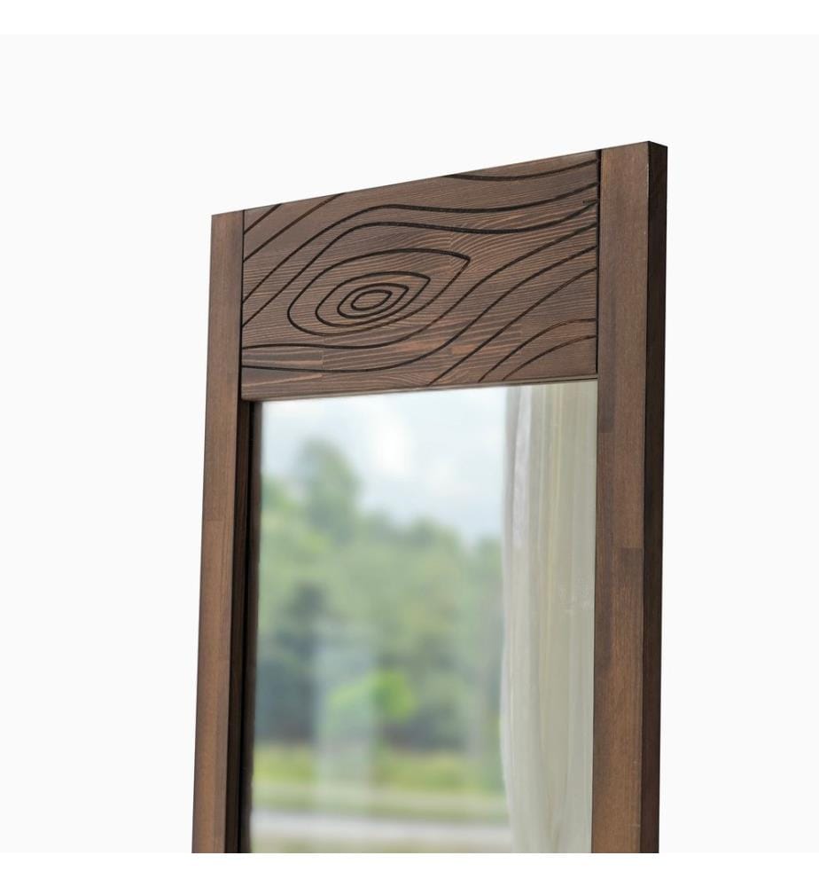 Specchio ovale, Noce, Legno massiccio