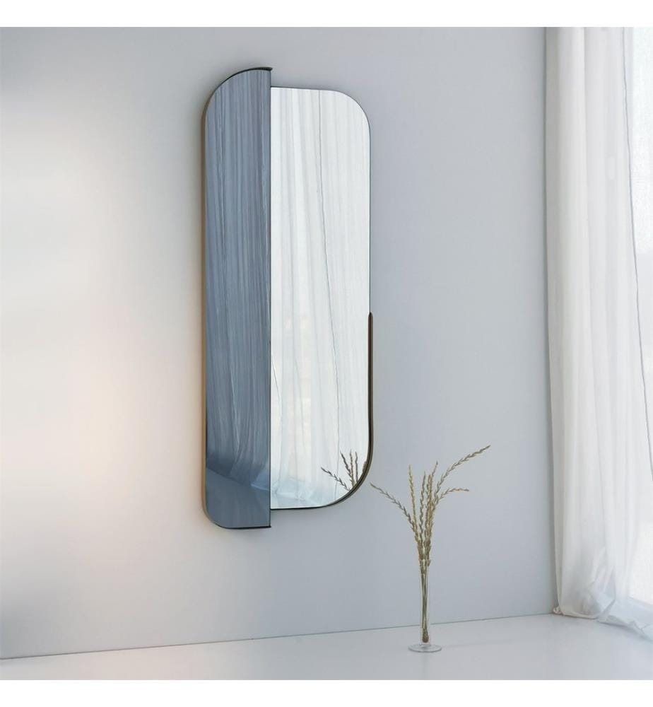 Specchio, Oro, MDF, Cornice: Metallo