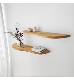 Mensola a muro, Rovere, Legno massiccio