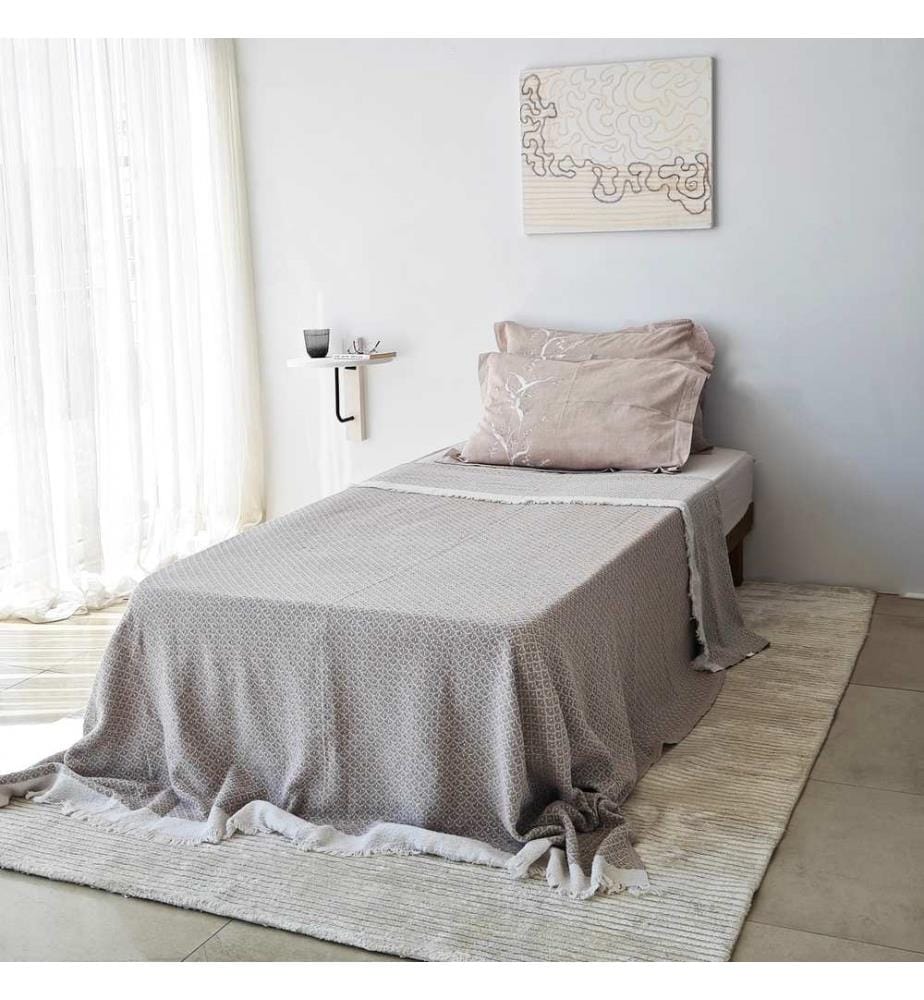 Mensola a muro, Nero, Bianco, Legno massiccio, Telaio: Metallo