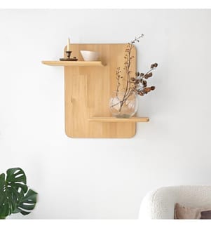Mensola a muro, Rovere, Legno massiccio