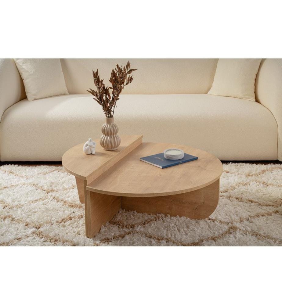 Table basse, chêne miel, 100 % PANNEAUX DE PARTICULES ENDUITS DE MÉLAMINE