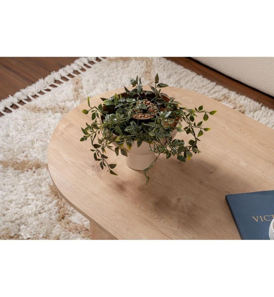 Tavolino, rovere zaffiro, 100% MELAMMINA RIVESTITA